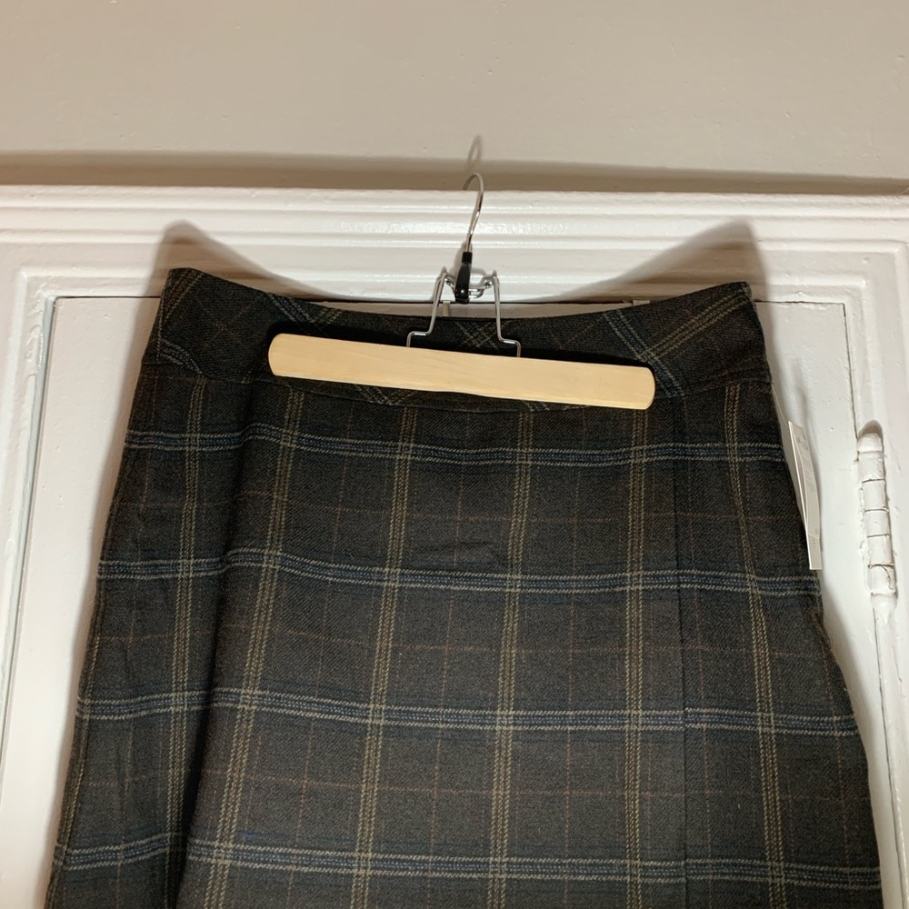 Olive Brown Plaid Nordstrom Skirt